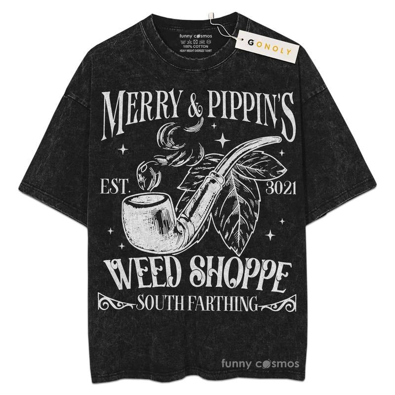[ Mineral Wash ] Merry & Pippins For Fans Lover Book, Bookish, Graphic Washed Style Shirt Hoodie, Sweatshirt | TeeBloomCo.com