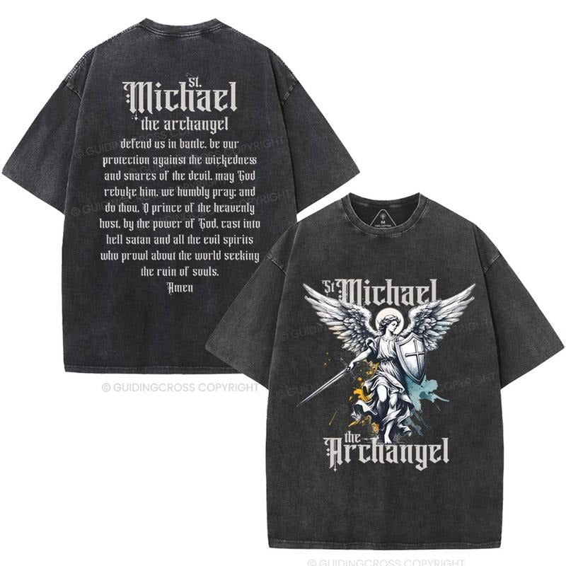 [ Mineral Wash ] Michael Christian Washed TShirt Jesus Graphic Washed Style Shirt Hoodie, Sweatshirt | TeeBloomCo.com