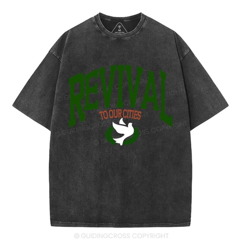 [ Mineral Wash ] Revival Christian Washed TShirt Jesus Graphic Washed Style Shirt Hoodie, Sweatshirt | TeeBloomCo.com