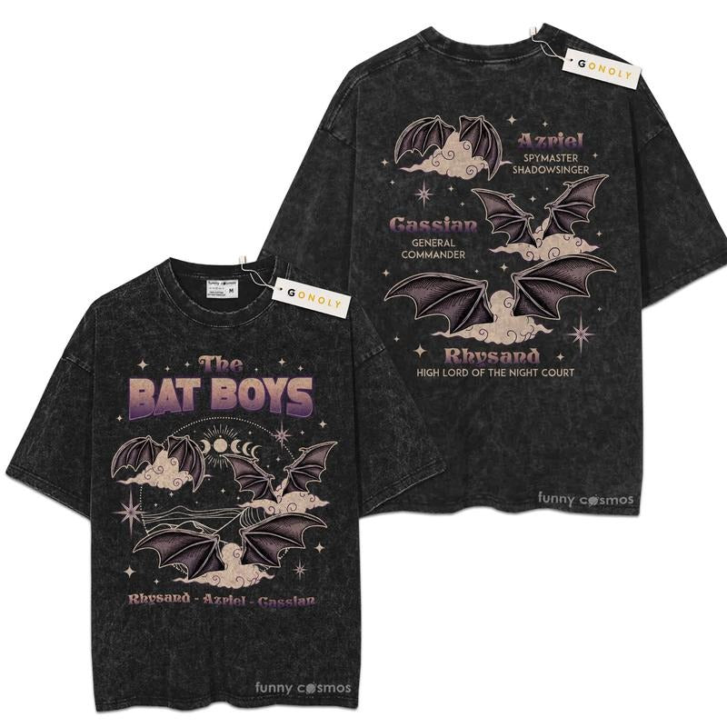 [ Mineral Wash ] The Bat Boys Acotar For Fans Lover Book, Bookish, Graphic Washed Style Shirt Hoodie, Sweatshirt