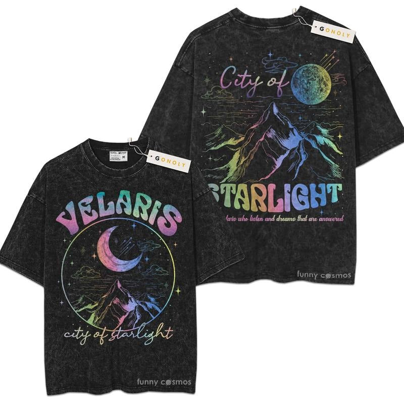 [ Mineral Wash ] Velaris City Of Starlight Acotar For Fans Lover Book, Bookish, Graphic Washed Style Shirt Hoodie, Sweatshirt