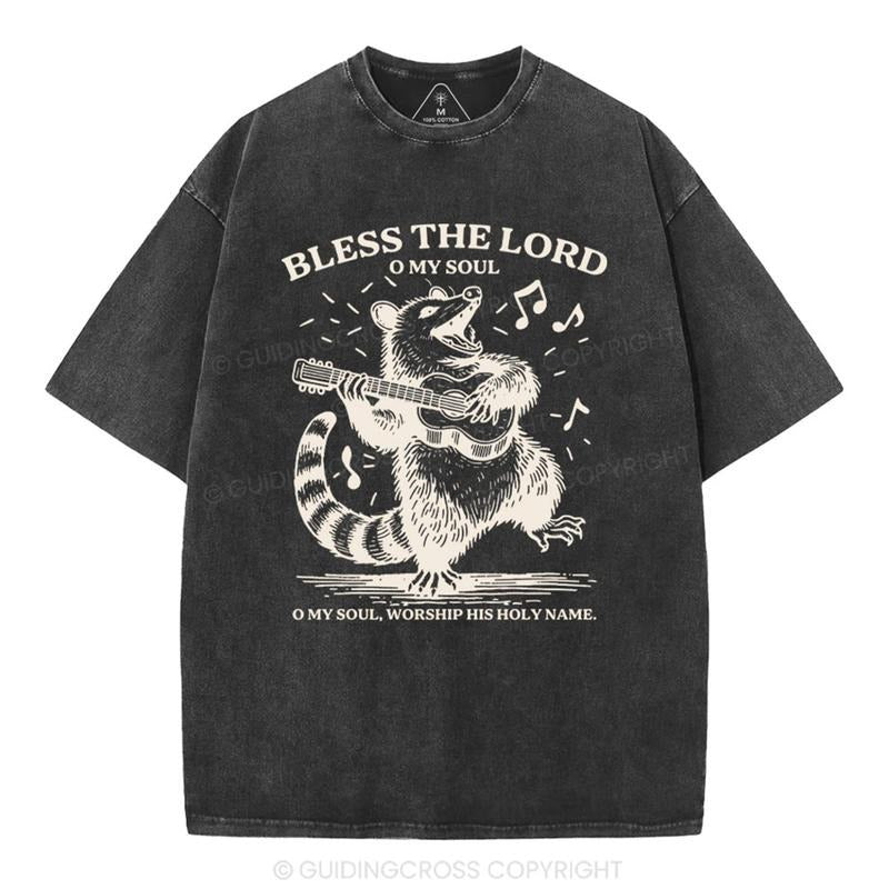 [Mineral Wash Shirt] YHWH Every Breath Speaks His Name Christian Washed Shirt Jesus Graphic Washed Style Shirt Casual...