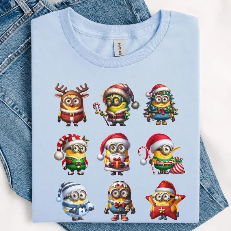 Minions Funny Christmas shirt, Minions shirt, Minions Santa Claus Shirt, Custom Christmas Shirt, Christmas Gift ,Best...
