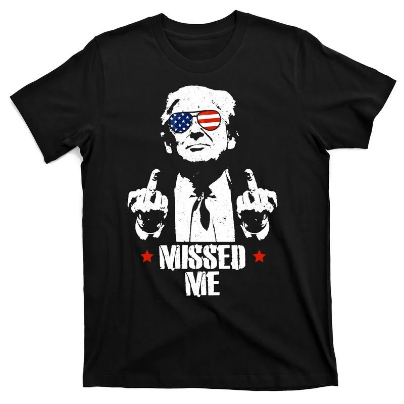 Missed Me Finger Trump 2024 Take America Back Pennsylvania Rally T-Shirt Hoodie, Sweatshirt | TeeBloomCo.com