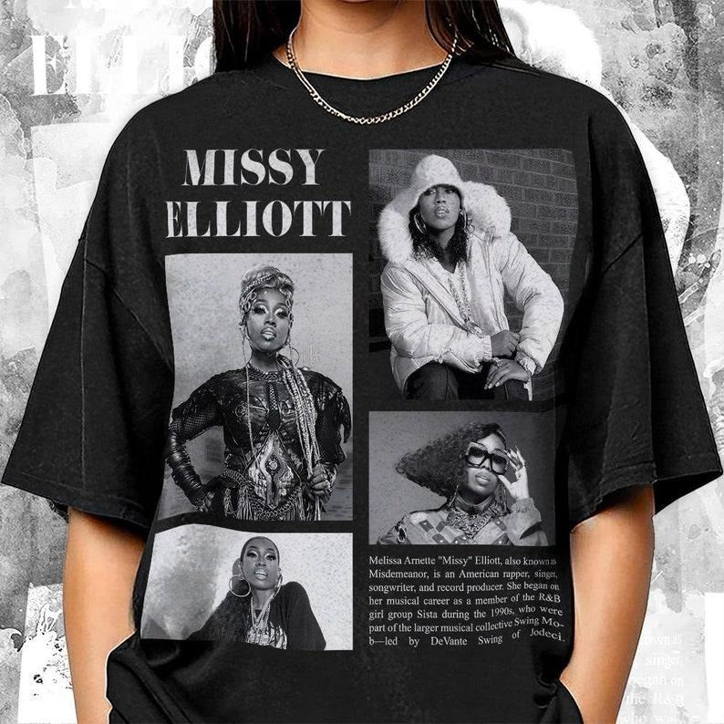 Missy Elliott 90s Shirt, Rapper Missy Elliott's Gift For Man And Woman Hoodie, Sweatshirt | TeeBloomCo.com