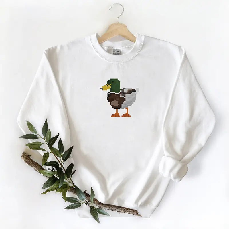 Model Wild Duck Cartoon Tshirt Sweatshirt Hoodie, for Mallard duck lovers | TeeBloomCo.com