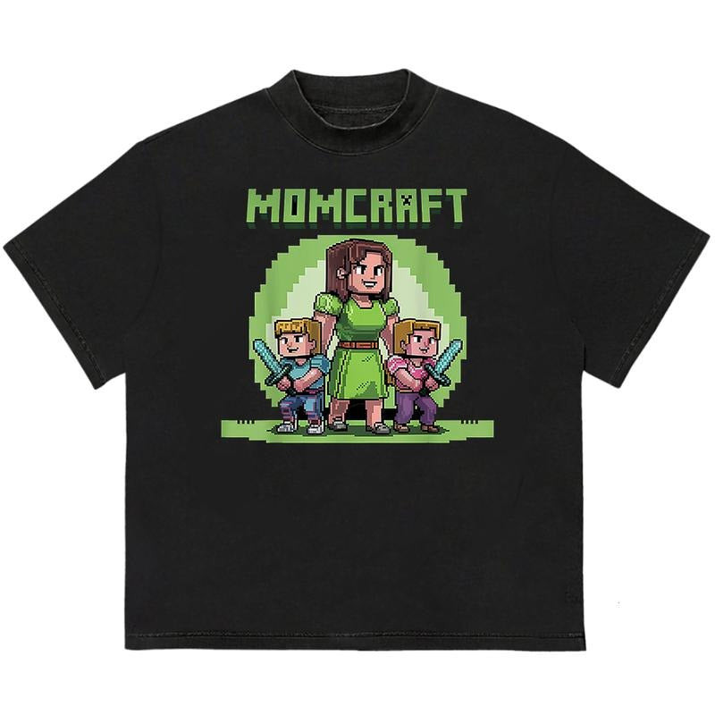 Momcraft T-Shirt Cotton Casual, Comfy, and Stylish Unique Graphic Tee You Can Customize Hoodie, Sweatshirt | TeeBloomCo.com