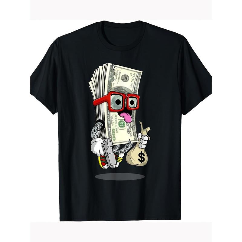 Money Hip Hop Graphic Urban Graffiti Art 220g 100% Cotton T-Shirt made in usa Hoodie, Sweatshirt | TeeBloomCo.com