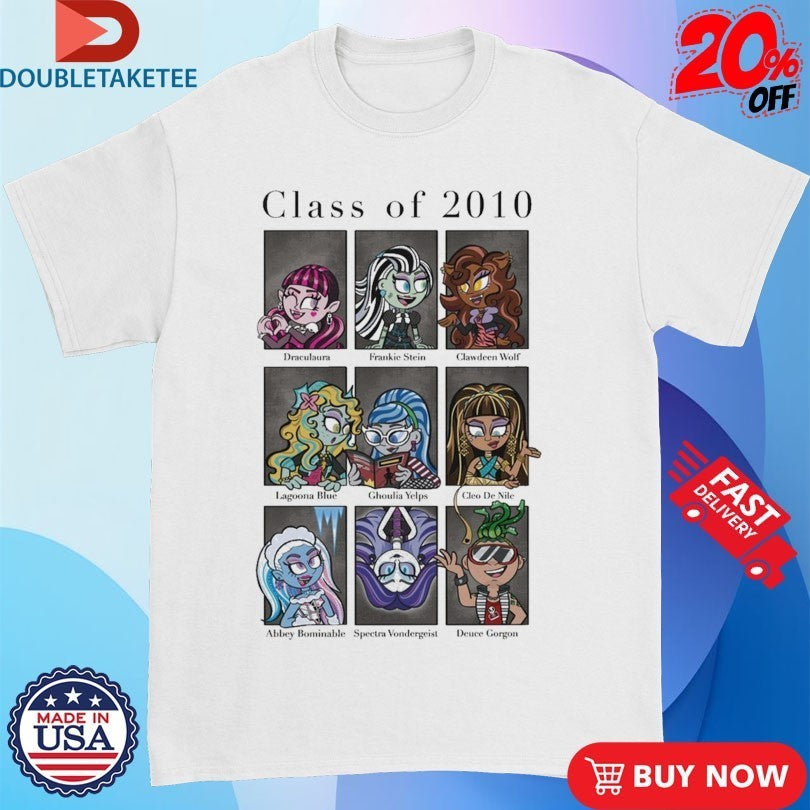 Monster High MC Revealed Class Of 2010 Shirts