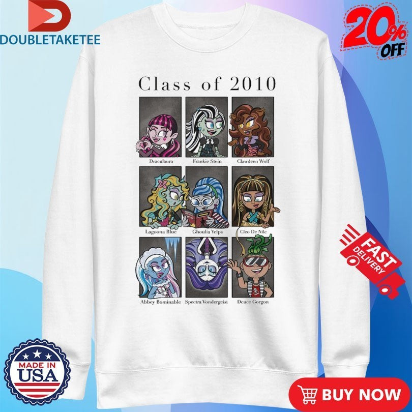 Monster High MC Revealed Class Of 2010 Shirts