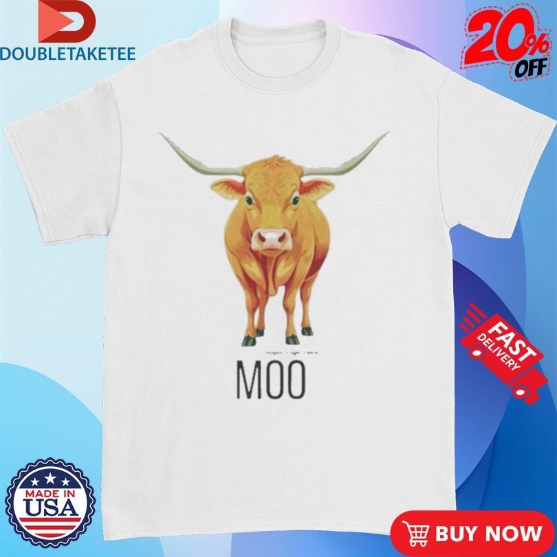 Moo Longhorn Cow Paragon Ridge Ranch Shirts