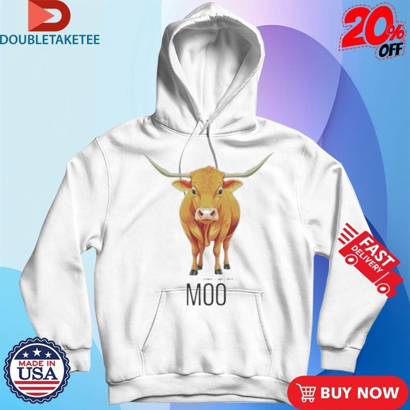 Moo Longhorn Cow Paragon Ridge Ranch Shirts