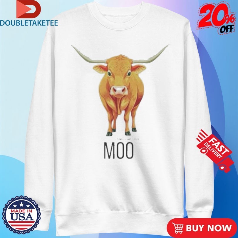 Moo Longhorn Cow Paragon Ridge Ranch Shirts