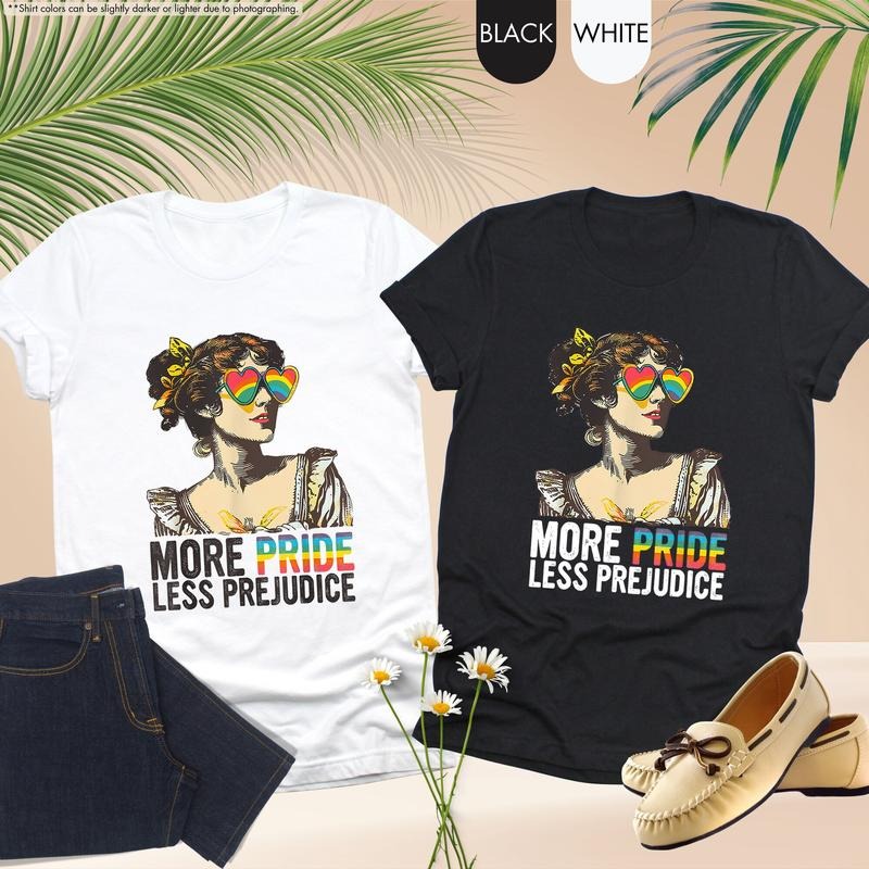 More Pride Less Prejudice Shirt, Proud Ally Shirt, Pride Month Shirt Gift, Pride Parade  Shirt Hoodie, Sweatshirt