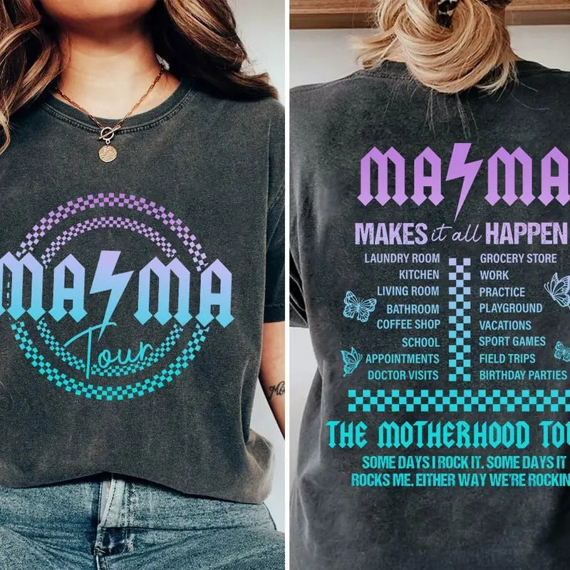 Motherhood Shirt, Some Days I Rock It Shirt, Mama lighting bold Shirt, Mama Funny Tour Shirt, Mother's Day Funny Shirt,...