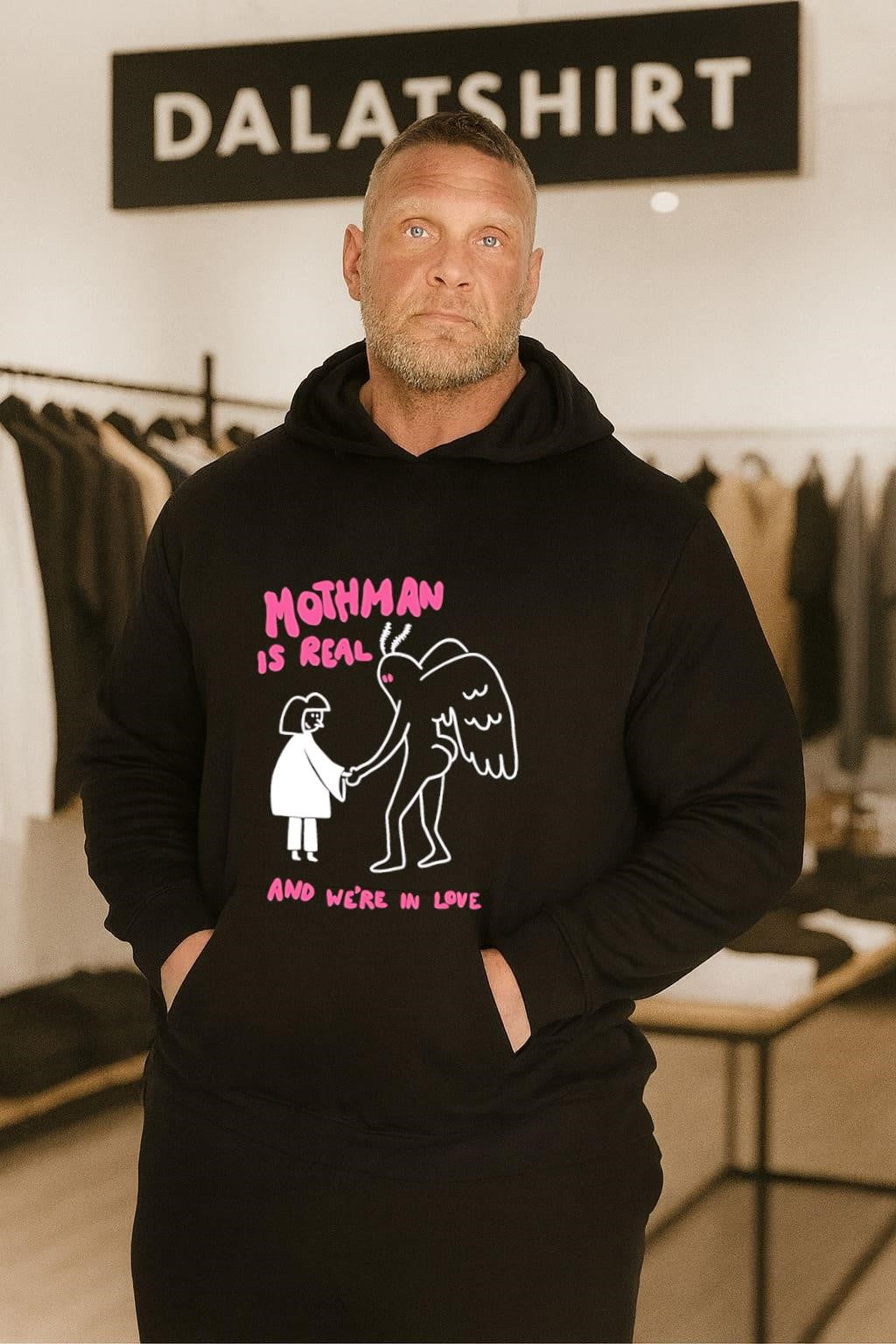 Mothman Is Real and We’re in Love cartoon shirt