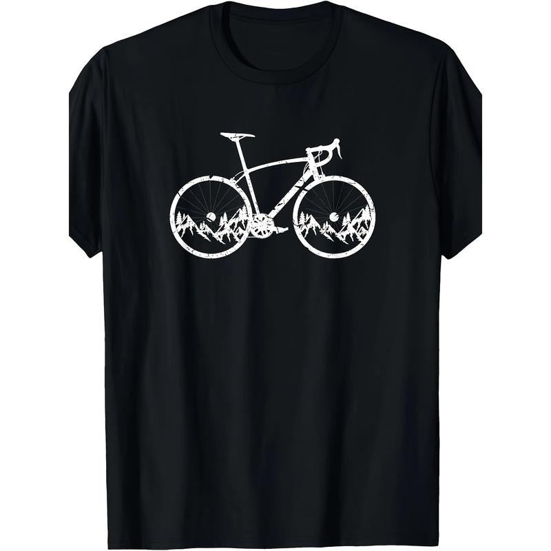Mountain Bike T-shirt Short Sleeve, Crew Neck T-shirt Made in USA Hoodie, Sweatshirt | TeeBloomCo.com