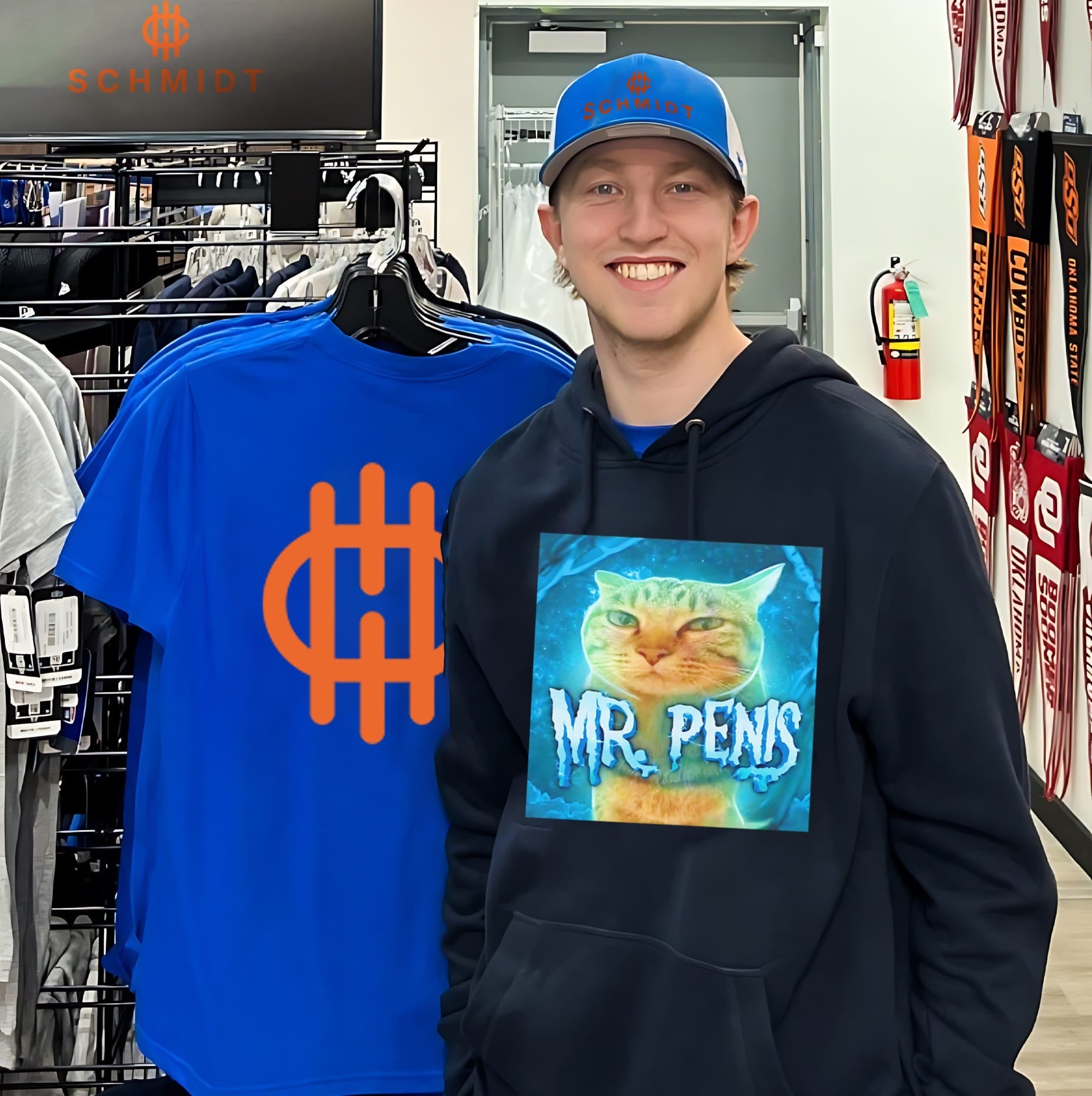 Mr Penis the Cat internet meme humor shirt