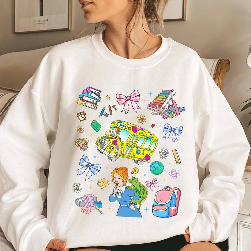 Ms.Frizzle The Magic School Bus Shirt, Back To School Shirt Hoodie, Sweatshirt | TeeBloomCo.com