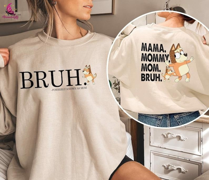 Bluey Mom Shirt, Mama Mommy Mom Bruh Chili Heeler, Bluey Family Shirt, Chilli Heeler Shir,/ Mum Bluey Birthday...