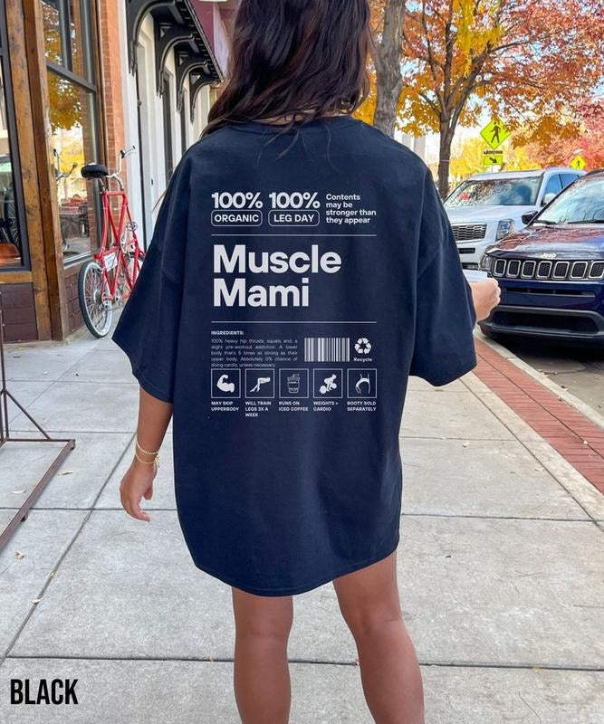 Muscle mommy pump cover for bodybuilding, Funny gym shirt for workout, Gym gift for mom, Oversized weightlifting shirt,...