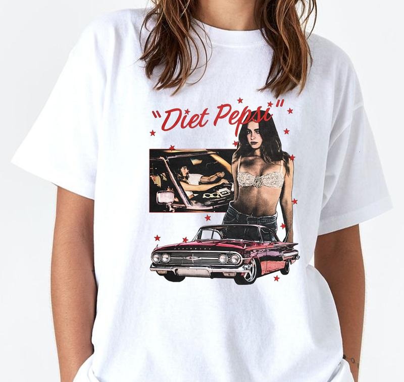 Music Addison Rae 'Diet Pepsi' T-Shirt T-Shirt Cotton and Machine Washable Unique Graphic Tee You Can Customize Hoodie,...