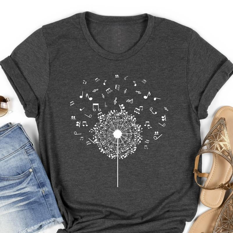 Music Notes Shirt - Wear Your Love for Music with Style! Top Womenswear Hoodie, Sweatshirt | TeeBloomCo.com