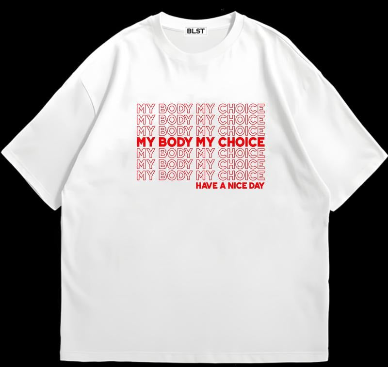 My Body My Choice Pro Choice Feminist Shirt T-Shirt Gift for Her Customizable Graphic Hoodie, Sweatshirt | TeeBloomCo.com