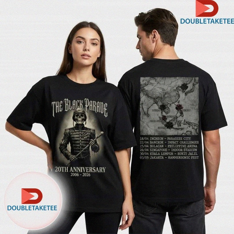 My Chemical Romance The Black Parade 2006-2026 Tour Dates 20th Anniversary Southeast Asia And East Asia Shirts