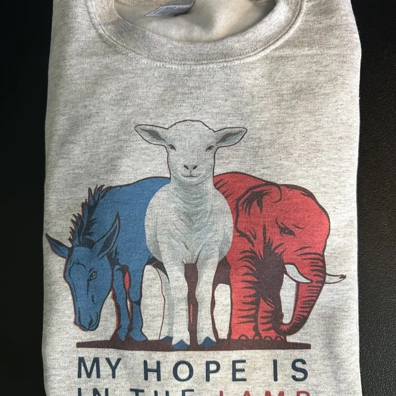My Hope Is In The Lamb Christian Sweatshirt T-Shirts, Hoodie | TeeBloomCo.com