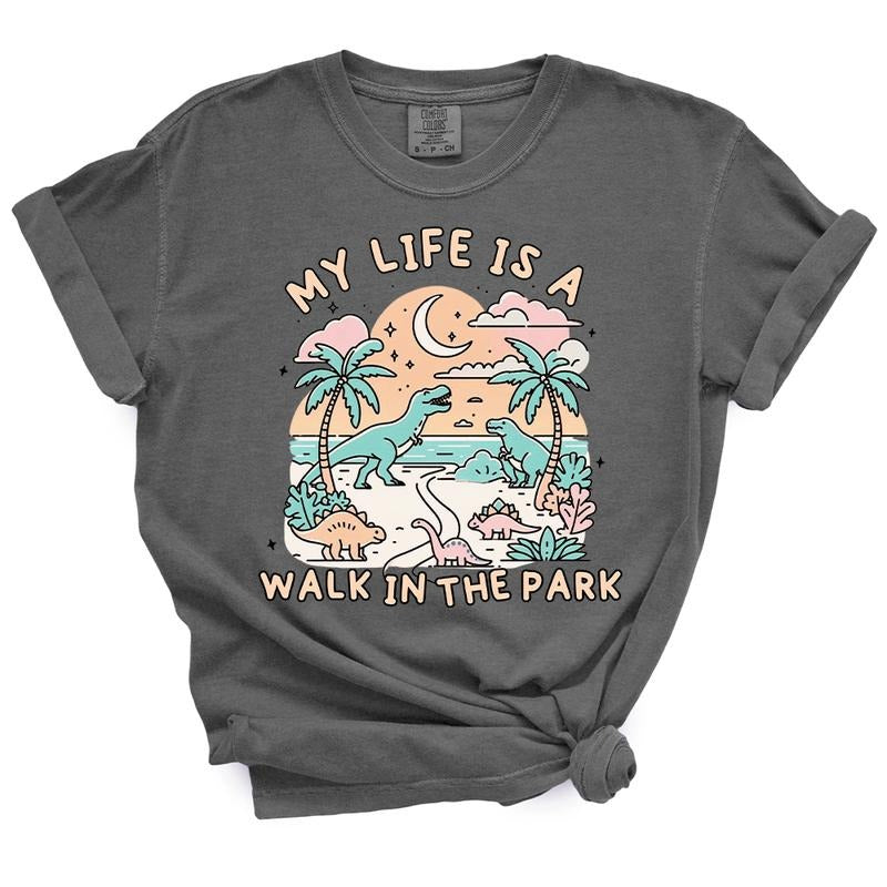 My Life Is A Walk In The Park TShirt - Casual Summer Top For Moms Hoodie, Sweatshirt | TeeBloomCo.com