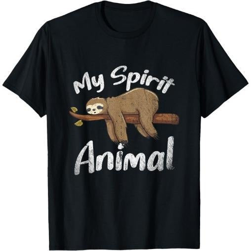 My Spirit Animal Sloth T-Shirt Made in USAstyle{n002}2 Hoodie, Sweatshirt | TeeBloomCo.com