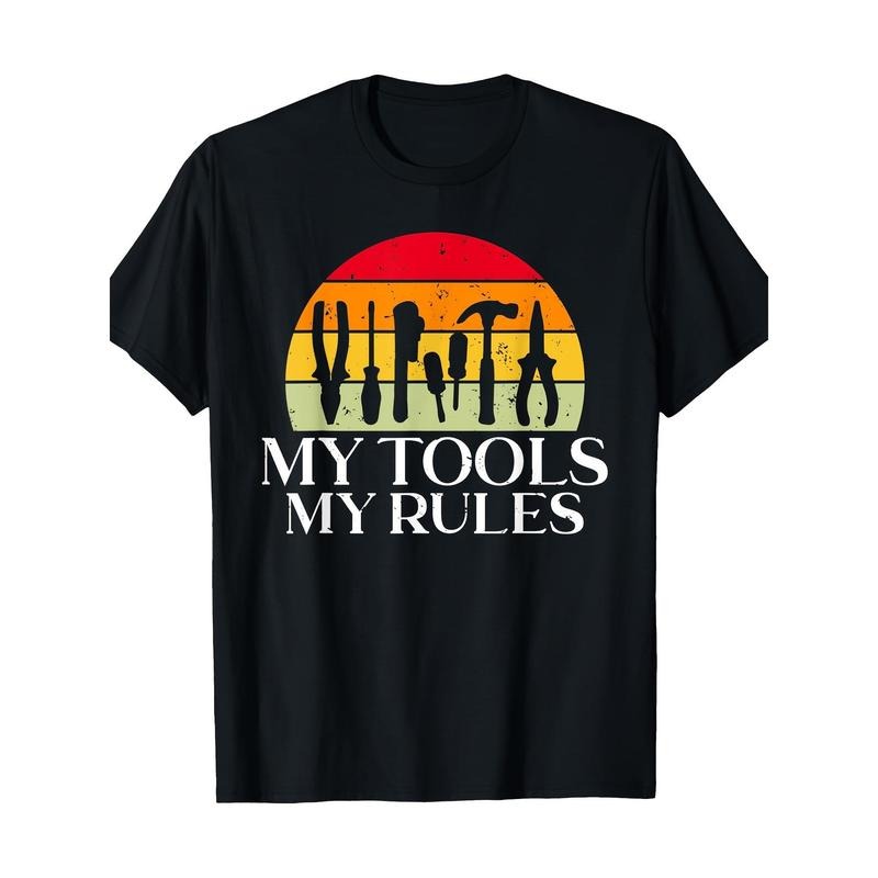 My Tools My Rules Handyman Woodworker Craftsman T-shirt made in usa Hoodie, Sweatshirt | TeeBloomCo.com