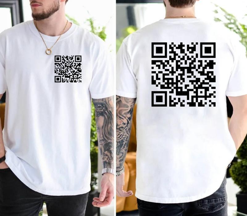 My Wife Will K.ll You QR Code 2 Sides Tshirt, Funny QR Code T-Shirt, Gift For Husband From Wife, Unisex Short Sleeve Tee,...