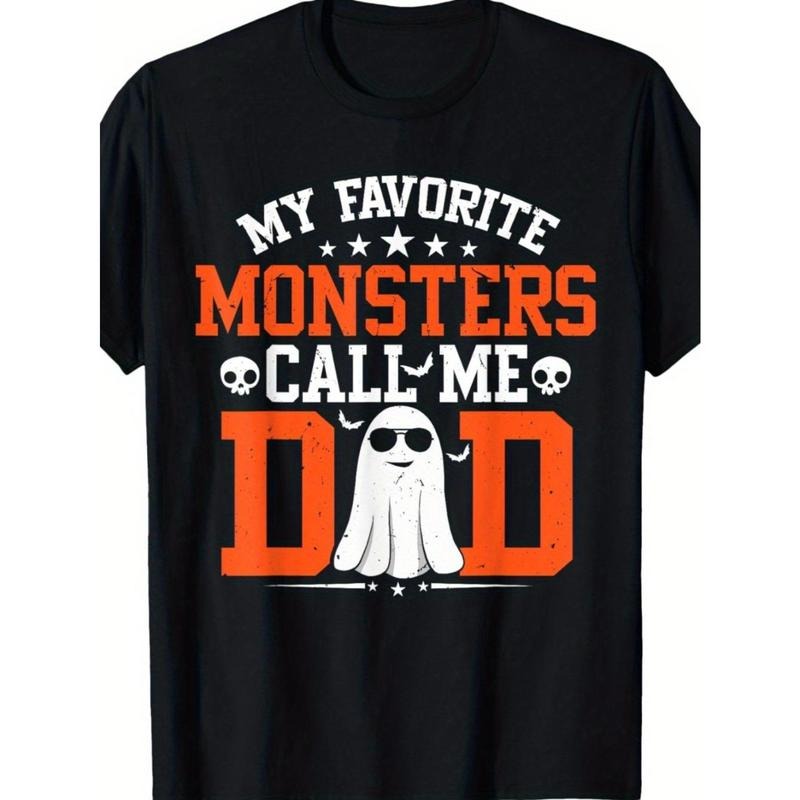 My favorite monster called my dad Funny Dad Halloween Ghost T-shirt made in usa Hoodie, Sweatshirt | TeeBloomCo.com