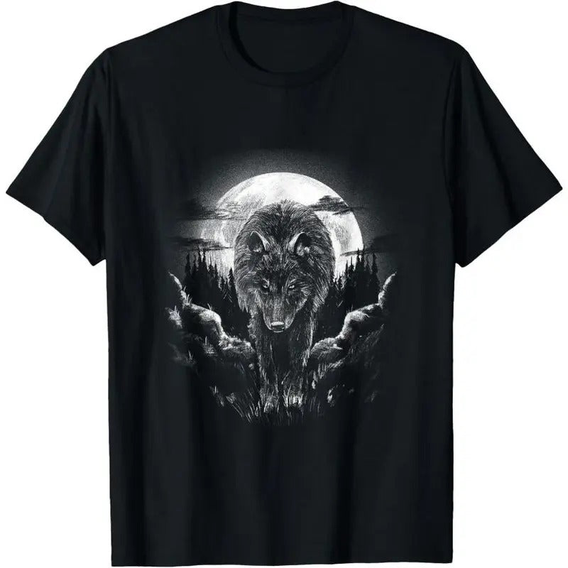 Mysterious World Beauty Wild Lone Nature Lovers Forest Wolf T-Shirt Hoodie, Sweatshirt | TeeBloomCo.com