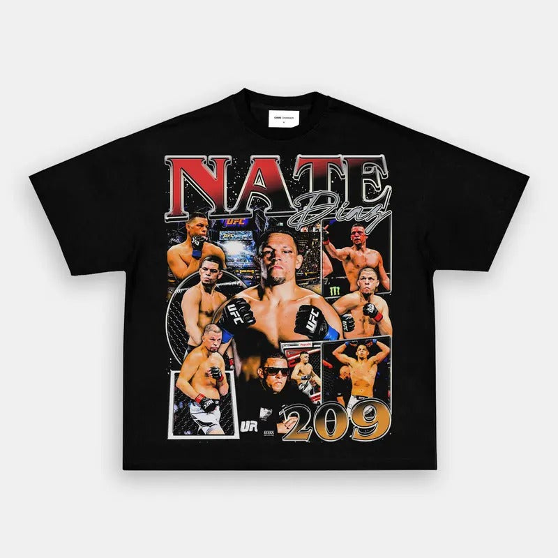NATE DIAZ TEE, Boxing T-shirt, Boxer Tee, UFC Tee, Sports Shirt, Athletic Tee, Fitness Gift, Workout T-shirt, Gift for...