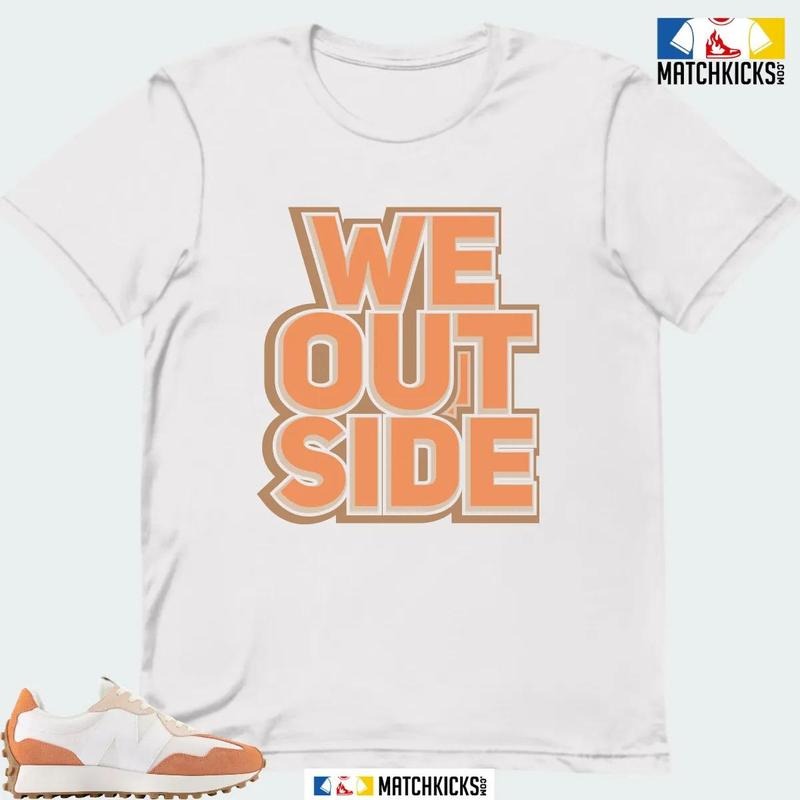 NB 327 CALIA WHITE CORAL SNEAKER MATCHING T-SHIRT (WE OUTSIDE) Hoodie, Sweatshirt | TeeBloomCo.com
