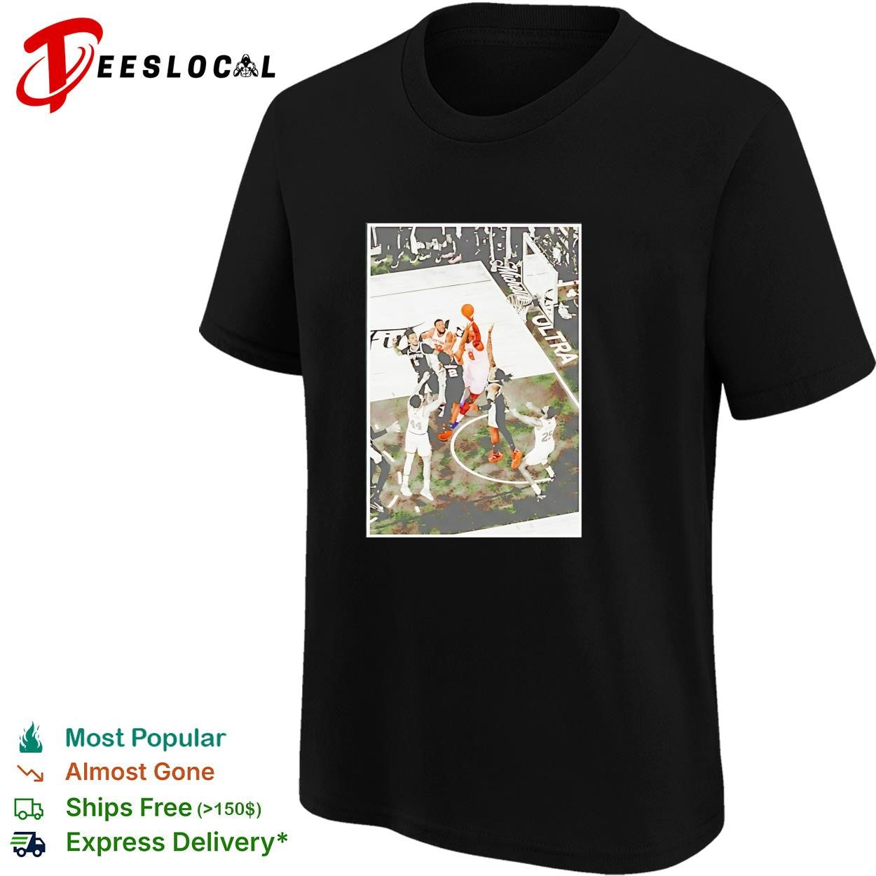 NBA Finals basketball game action photo framed art poster shirt
