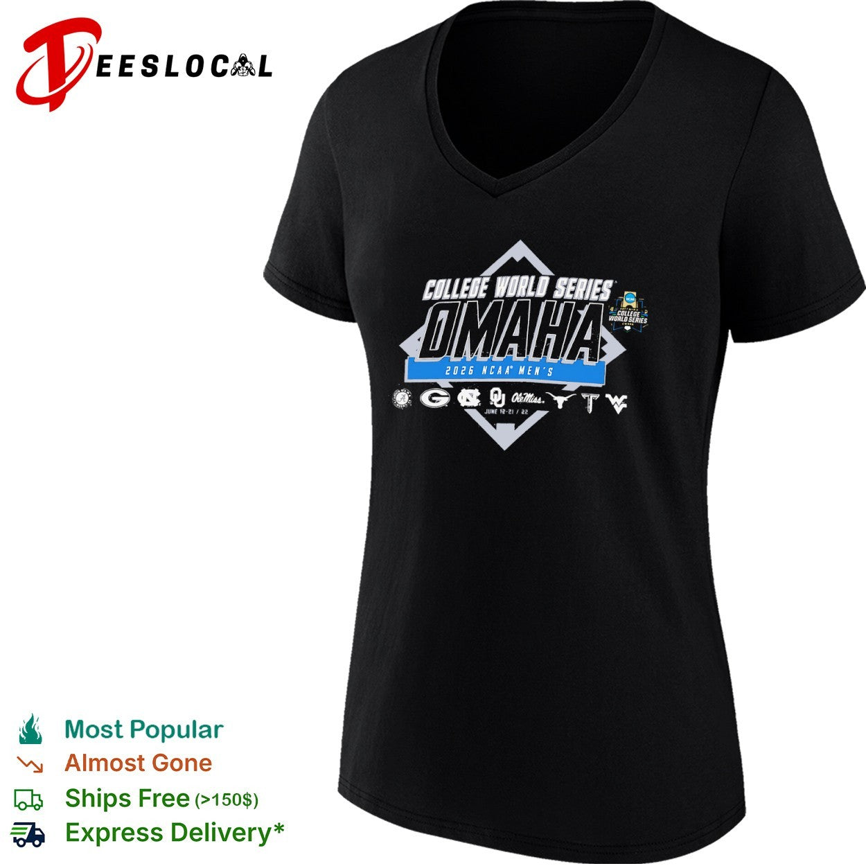 NCAA Men’s College World Series MCWS Omaha 2026 shirt