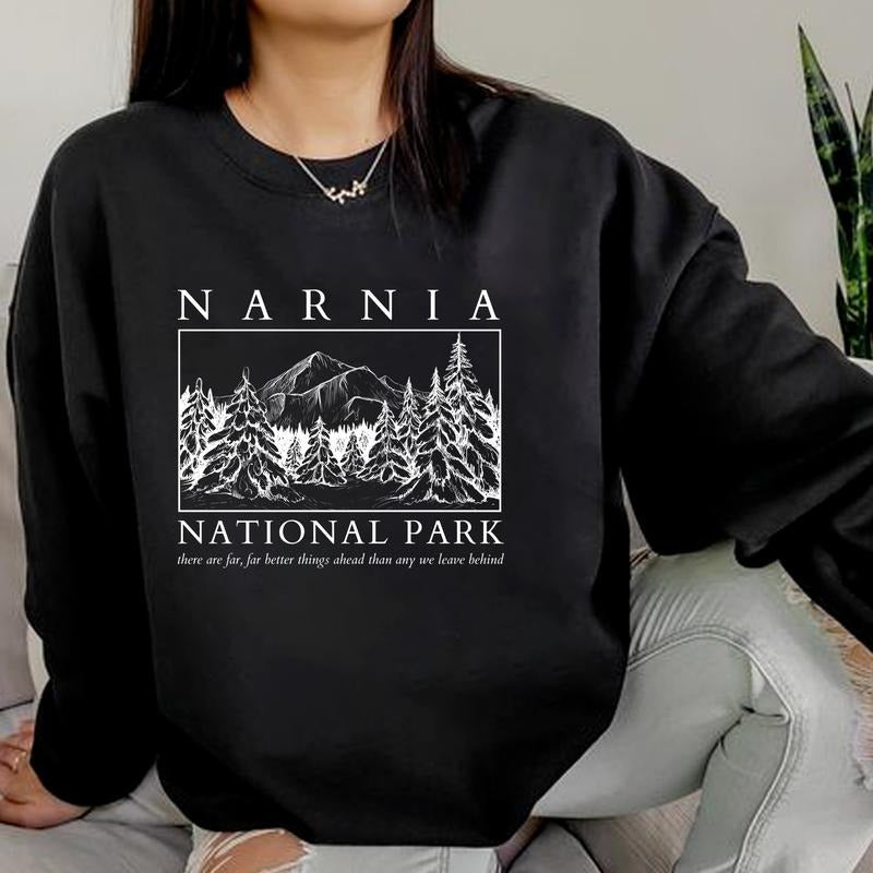 Narnia National Park Shirt, Vintage Bookish Sweatshirt, Fantasy Book Reader T-shirt, Vintage Narnia Shirt, Gift For...