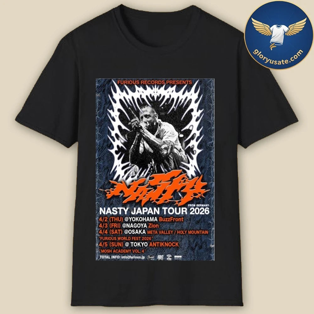 Nasty Japan Tour 2026 Poster Shirt