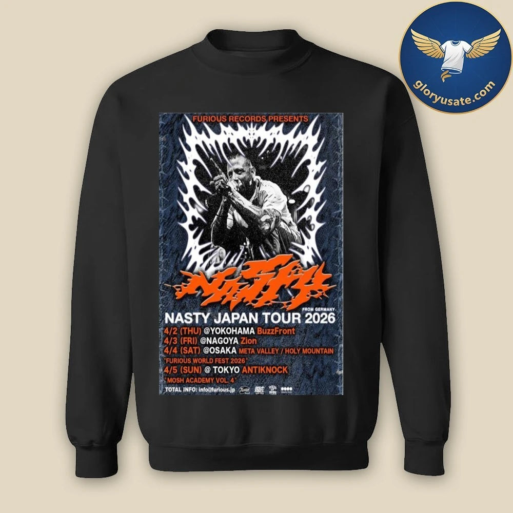 Nasty Japan Tour 2026 Poster Shirt