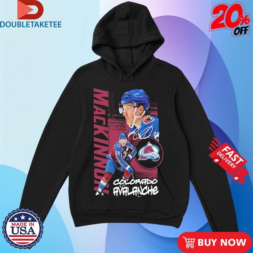 Nathan MacKinnon Colorado Avalanche Playmaker NHL Signature Shirts