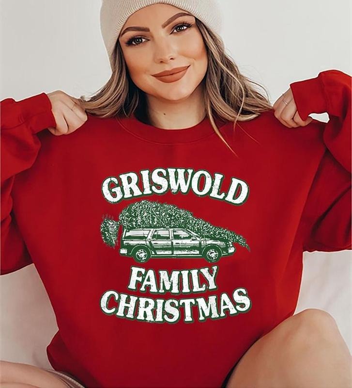 National Lampoon's Christmas Vacation Family Christmas Car Unisex Sweatshirt, Griswold's Tree Farm Sweatshirt, Christmas...