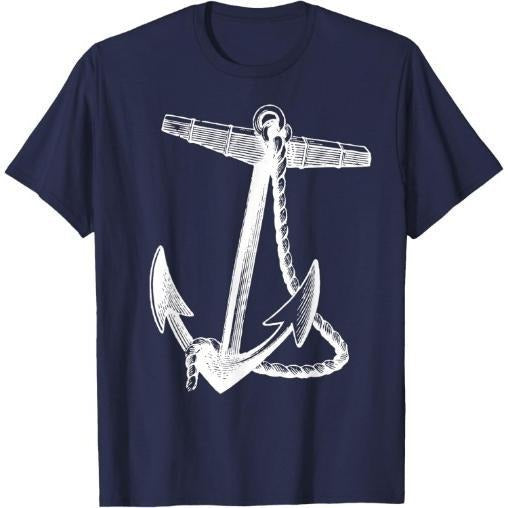 Nautical Ships Anchor Sailing Naval T-Shirt Made in USA Hoodie, Sweatshirt | TeeBloomCo.com