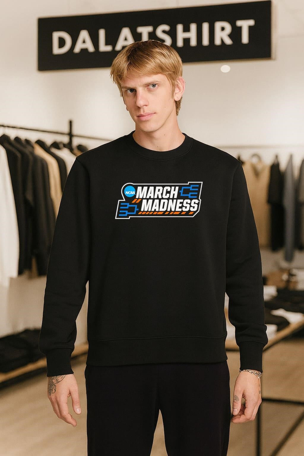 Ncaa March Madness basketball tournament orange bracket graphic shirt