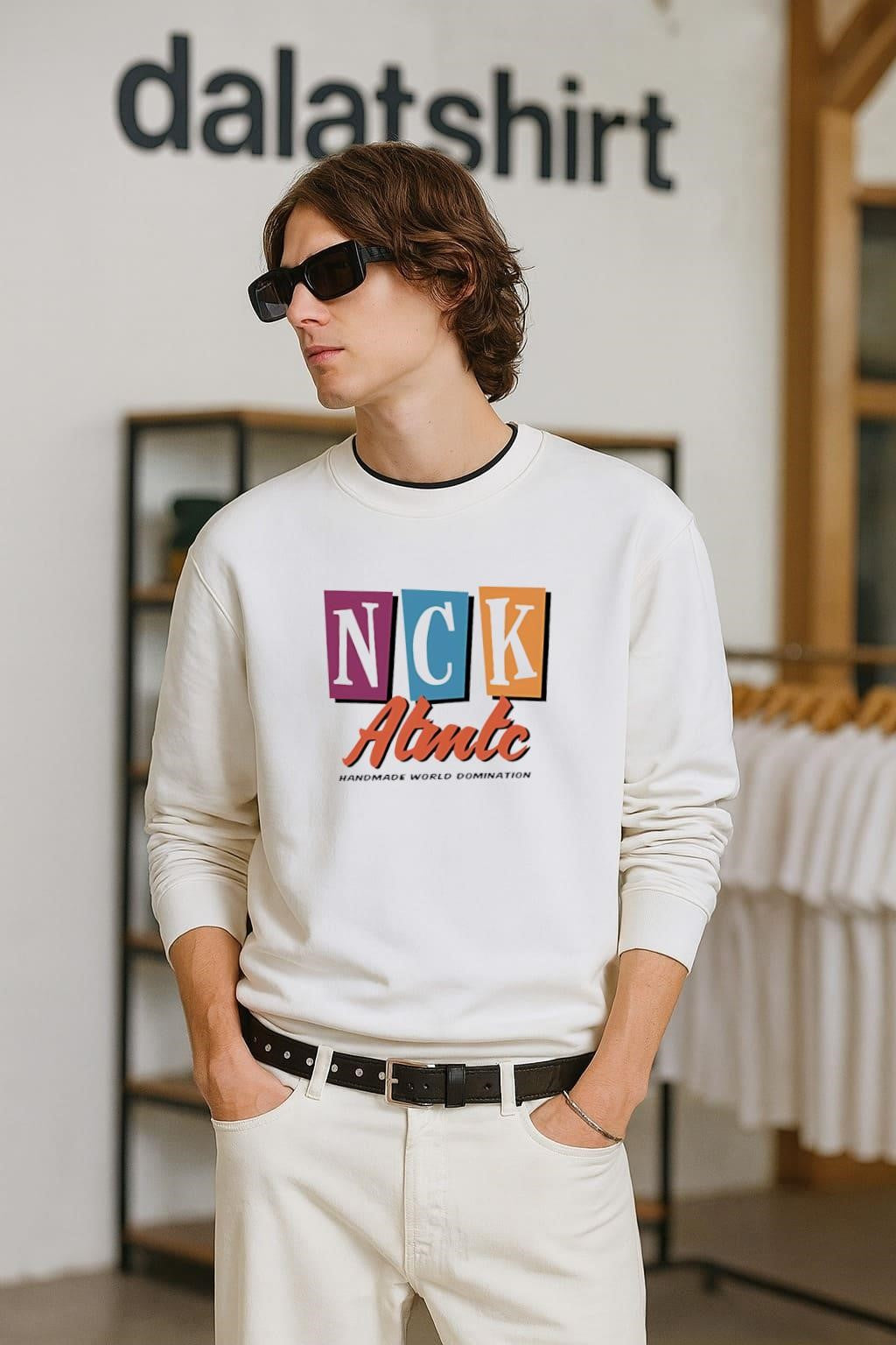 Nck Abute Handmade World Domination Blocks shirt