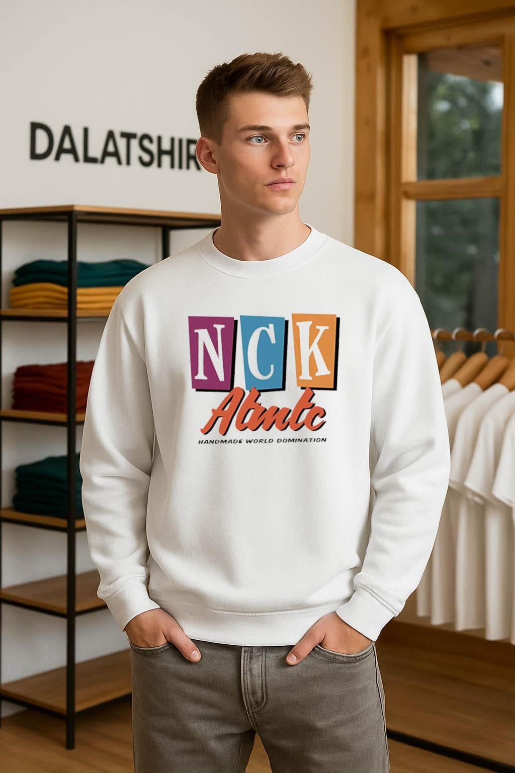Nck Abute Handmade World Domination Blocks shirt