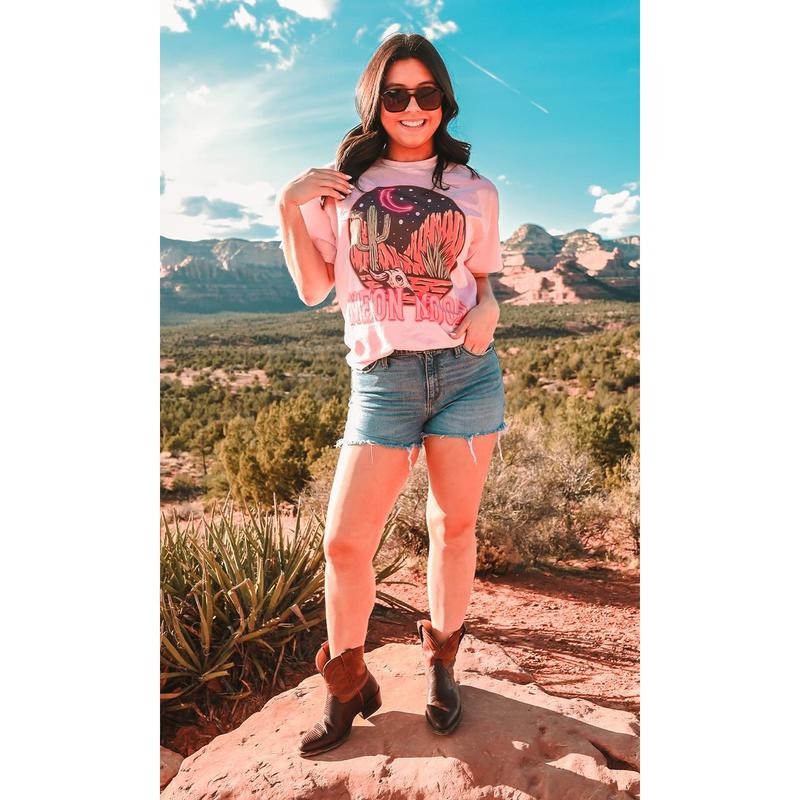 Neon Moon Graphic T-Shirt Hoodie, Sweatshirt | TeeBloomCo.com